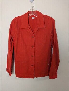 Armor-Lux Red Canvas Chore Jacket – Size 40 French Workwear Veste de Travail